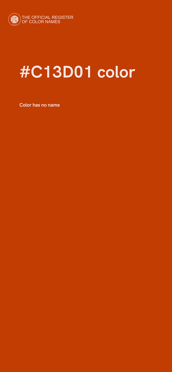 #C13D01 color image