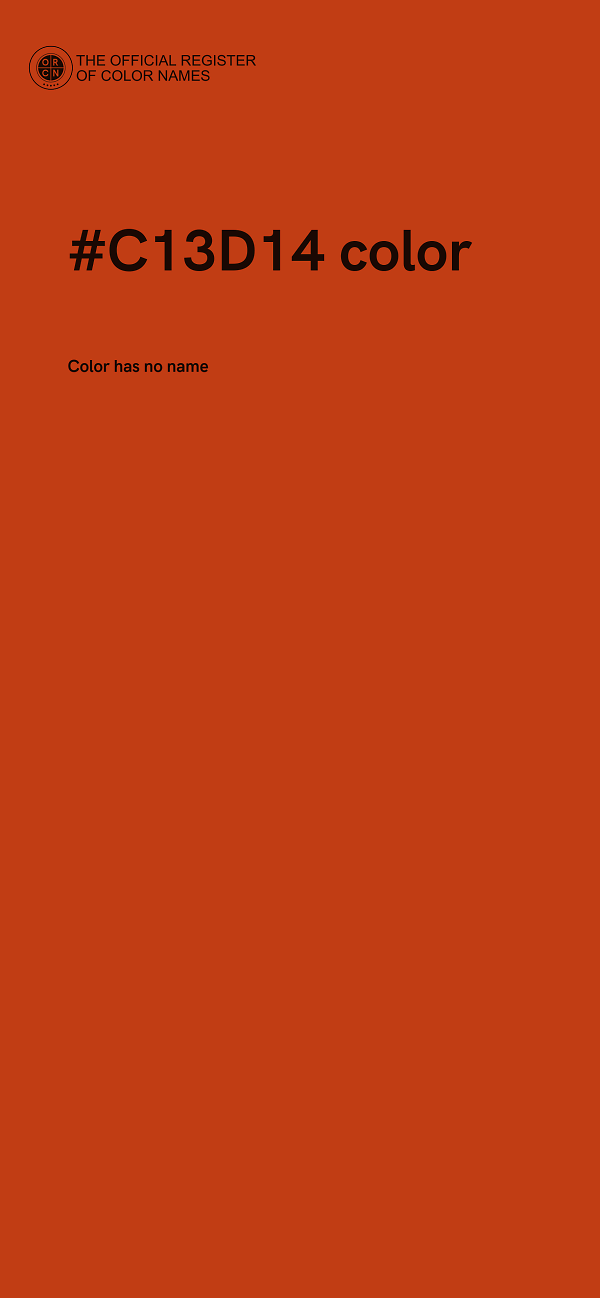 #C13D14 color image