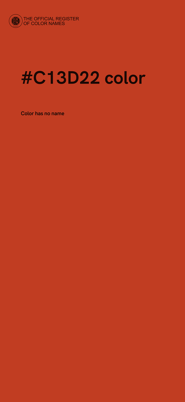 #C13D22 color image