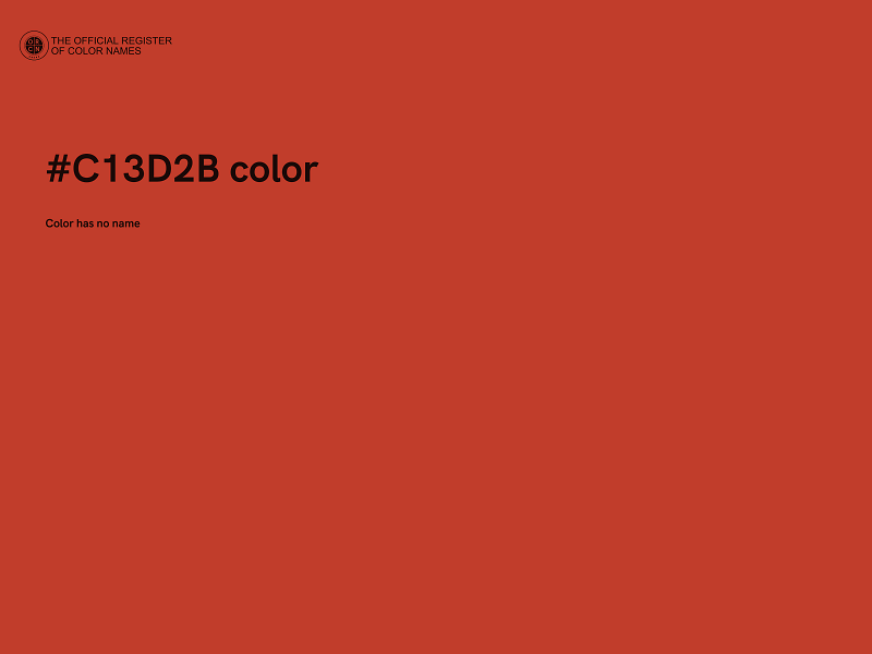 #C13D2B color image
