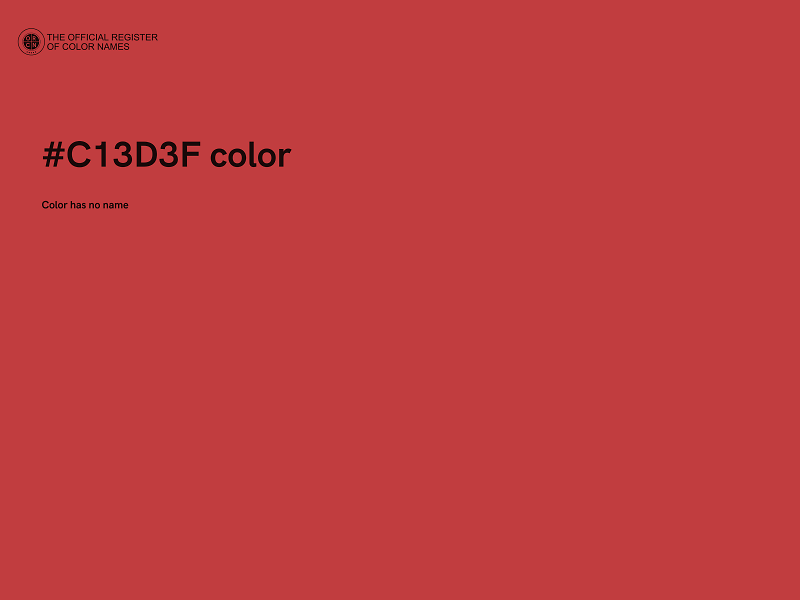 #C13D3F color image