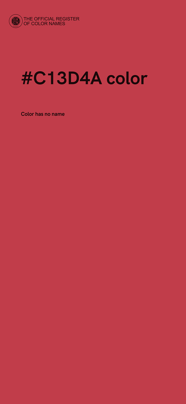 #C13D4A color image