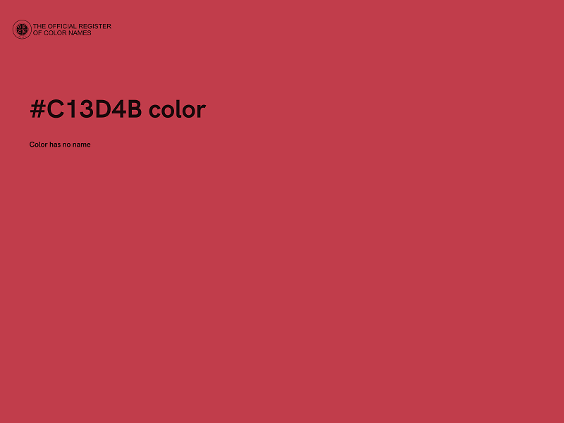 #C13D4B color image