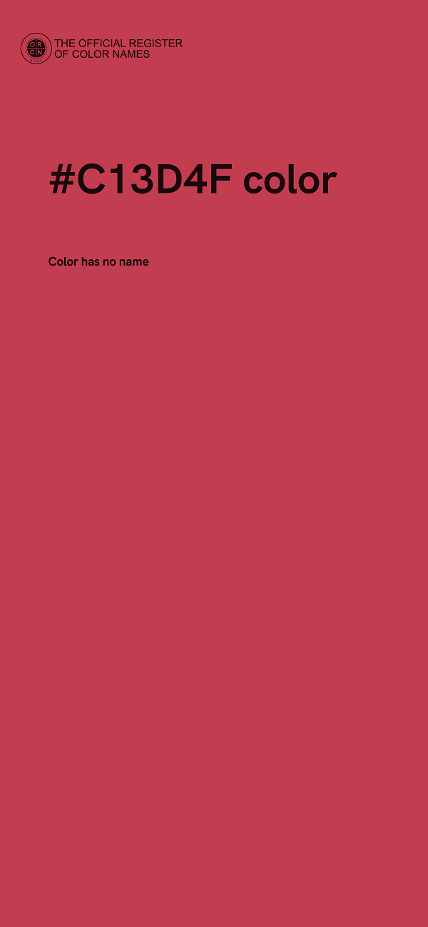 #C13D4F color image
