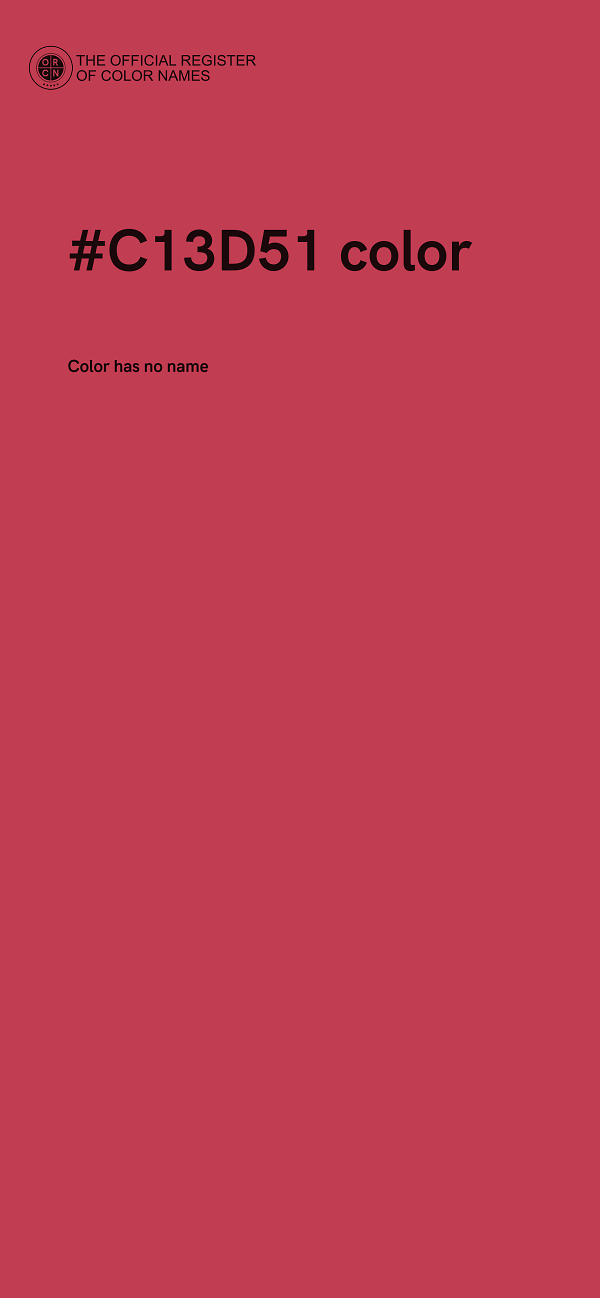 #C13D51 color image