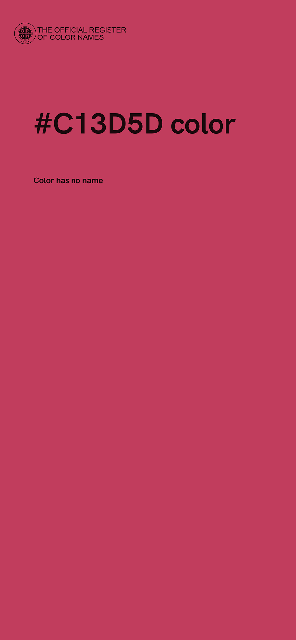 #C13D5D color image