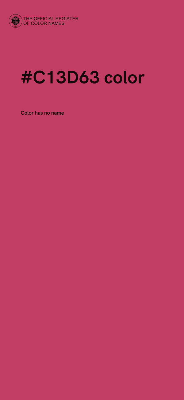 #C13D63 color image