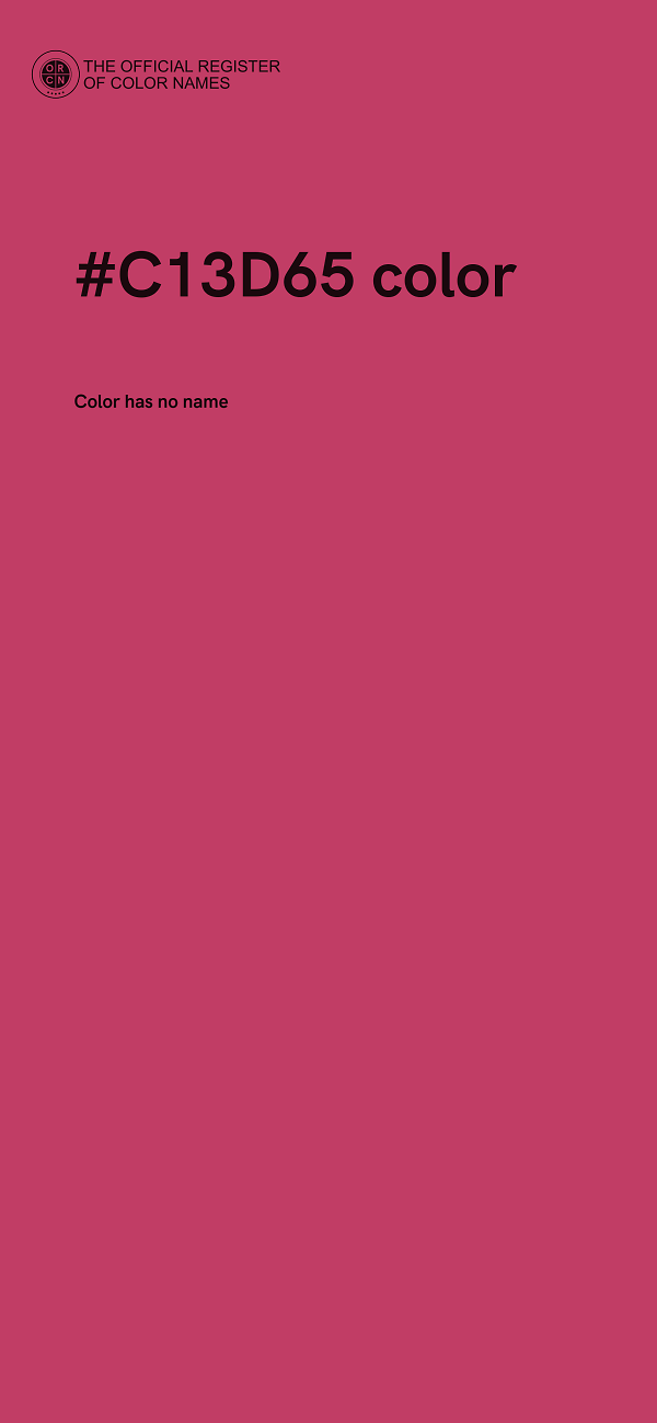 #C13D65 color image