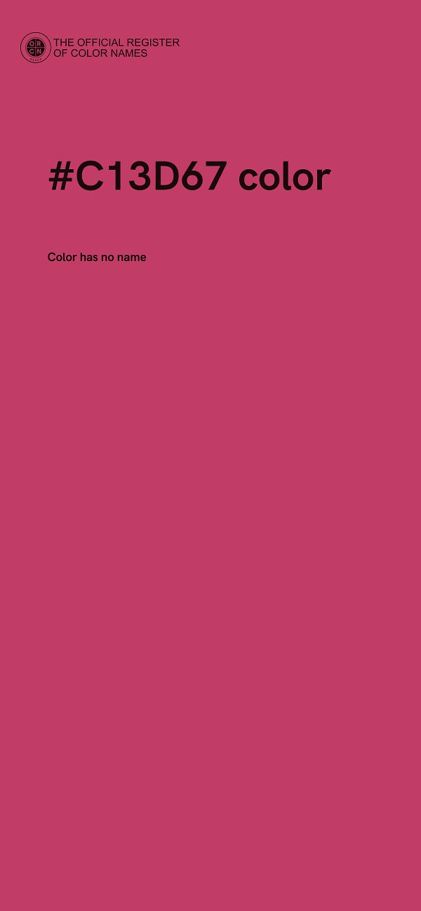 #C13D67 color image