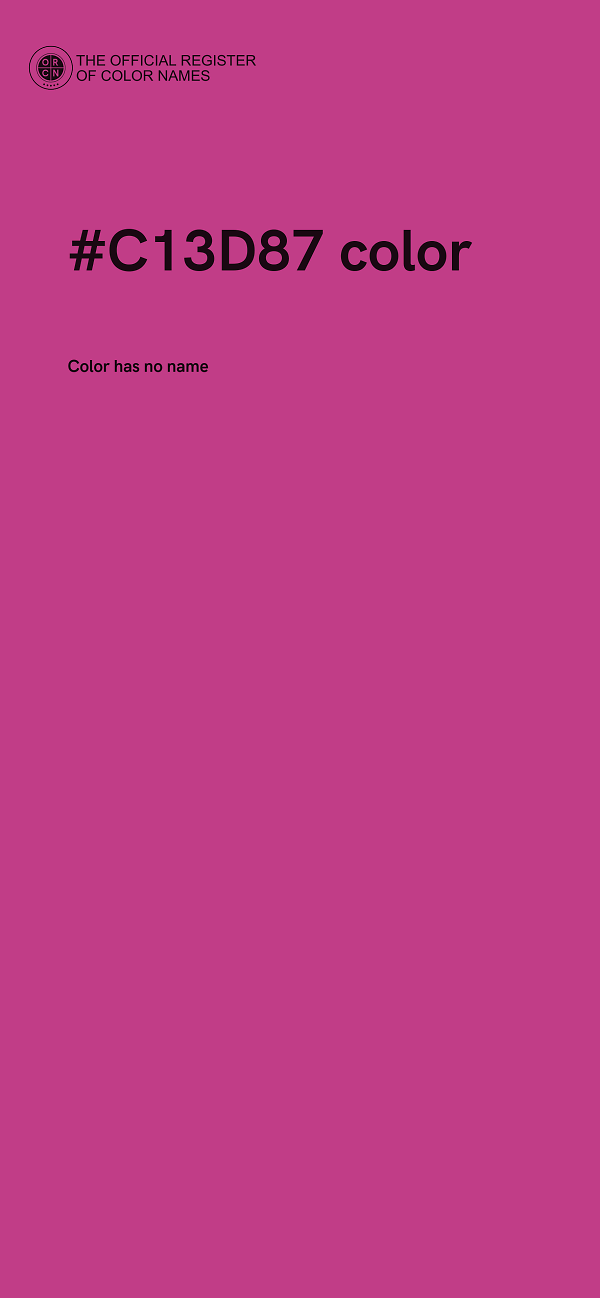 #C13D87 color image