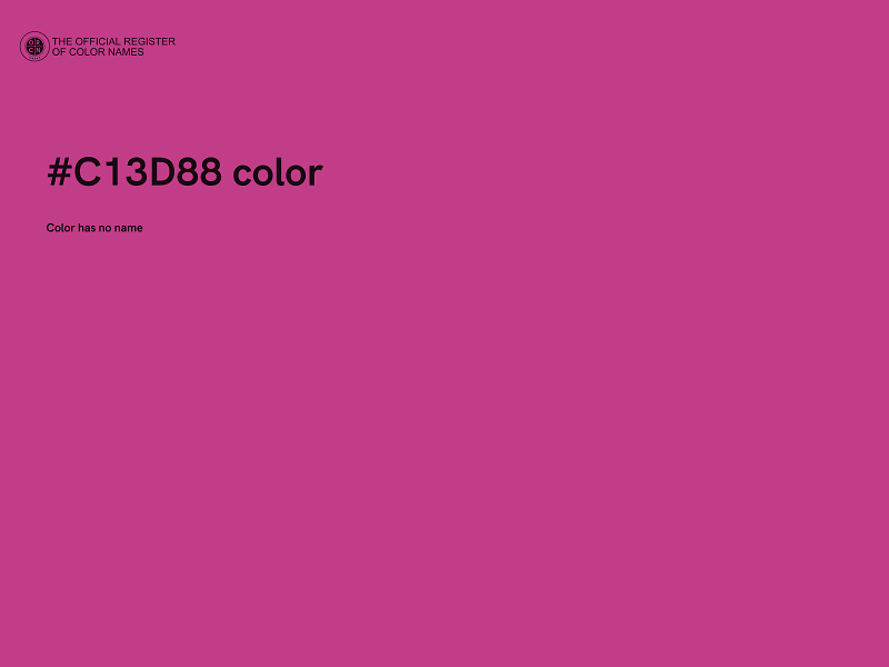 #C13D88 color image