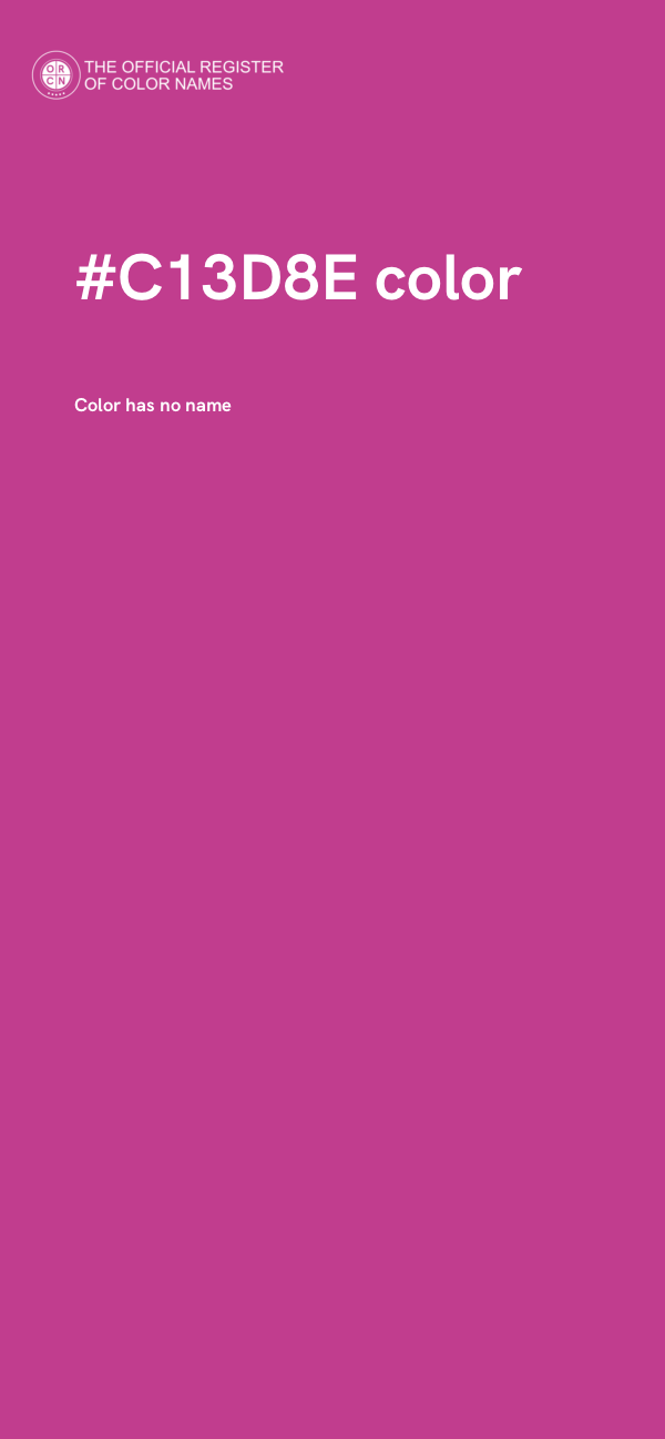 #C13D8E color image