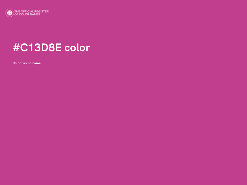 #C13D8E color image