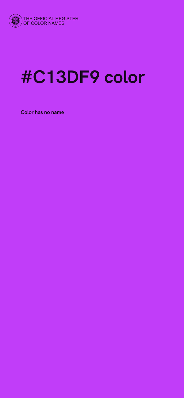 #C13DF9 color image