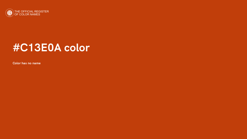 #C13E0A color image