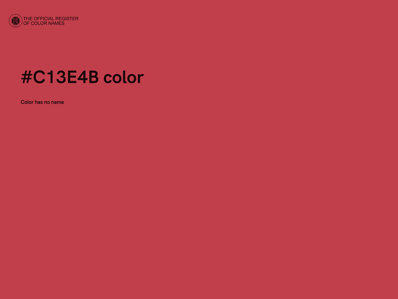 #C13E4B color image