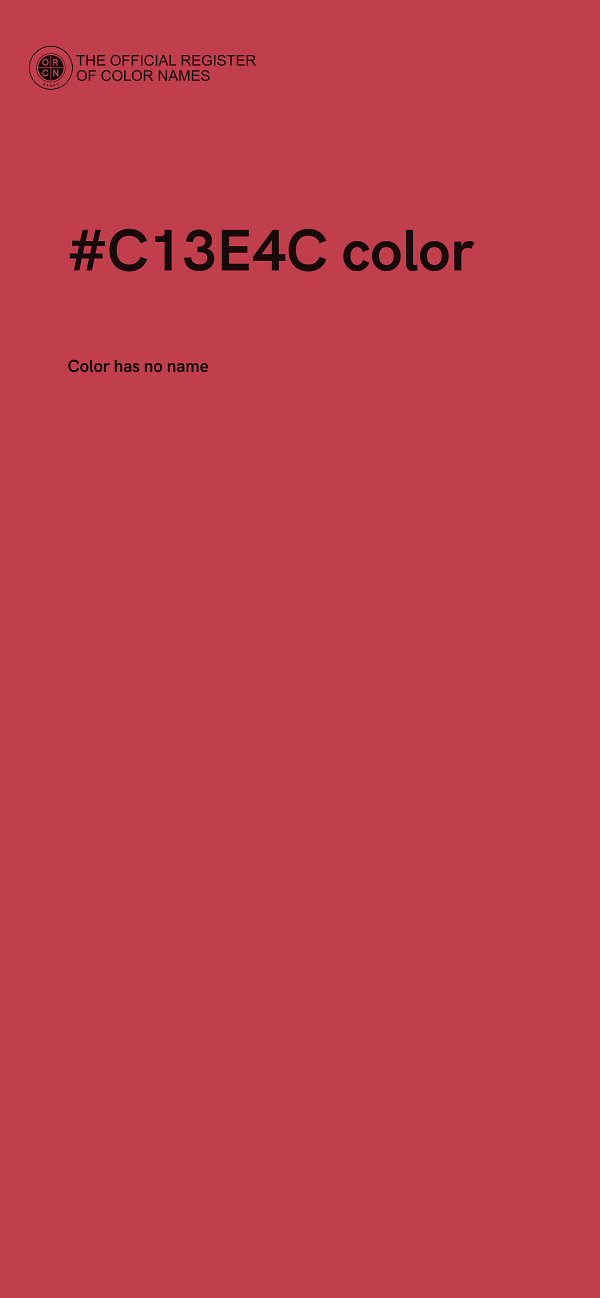 #C13E4C color image