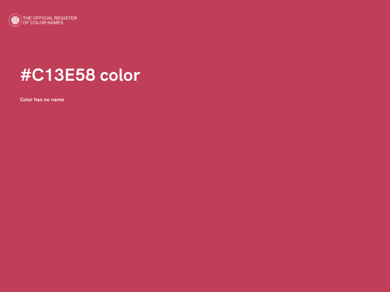 #C13E58 color image