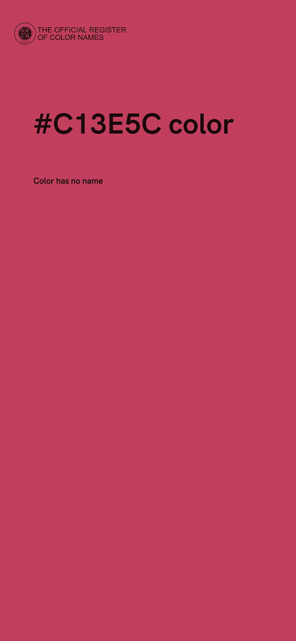 #C13E5C color image