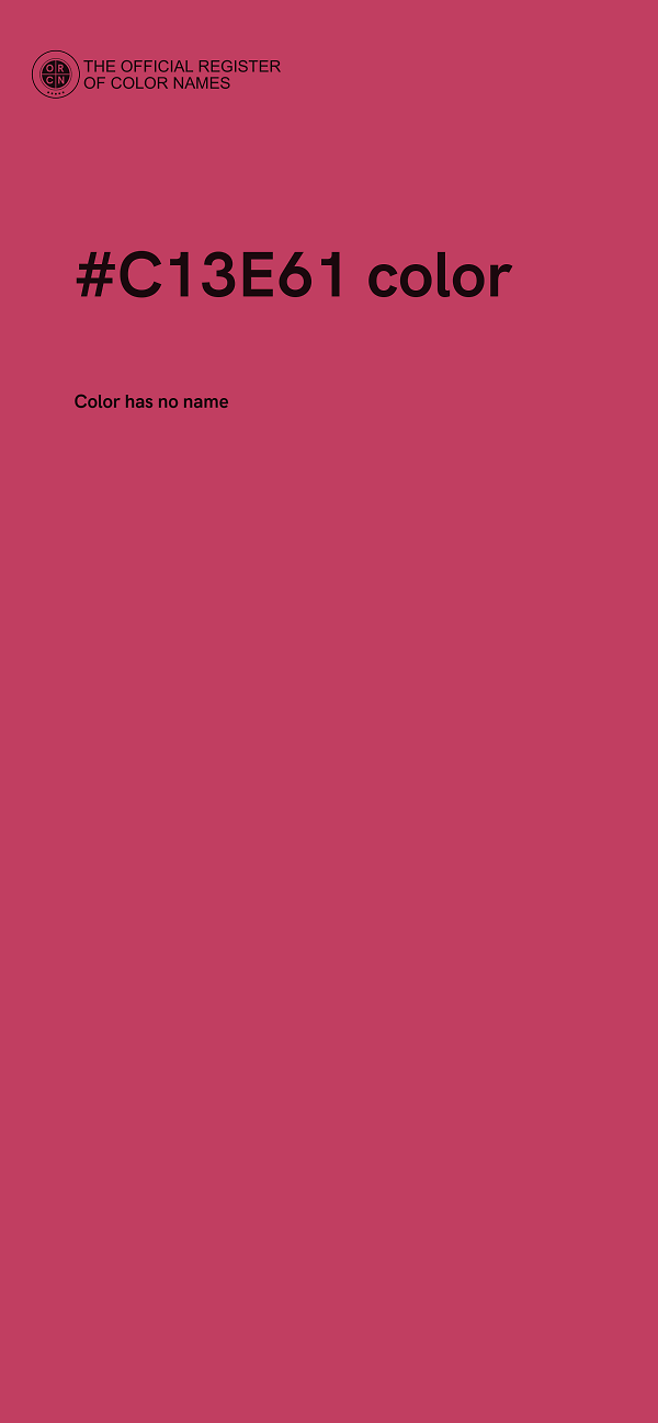 #C13E61 color image