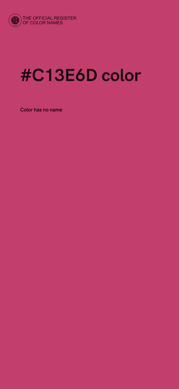 #C13E6D color image