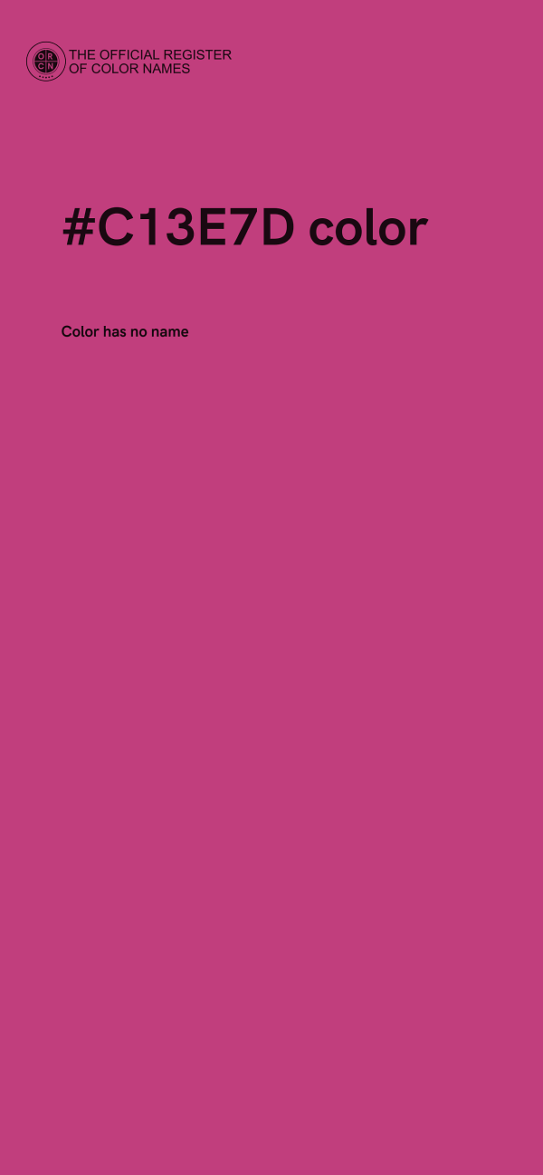 #C13E7D color image