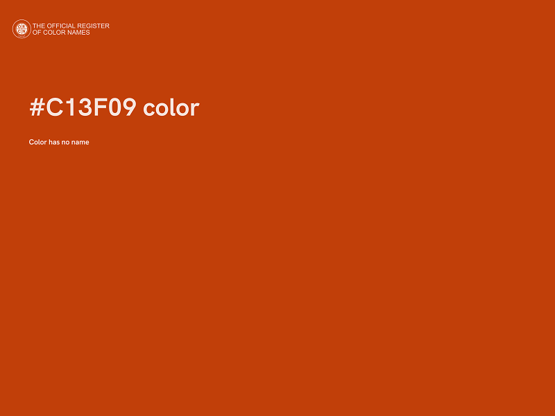 #C13F09 color image