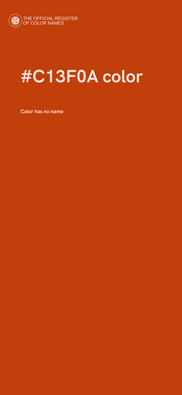 #C13F0A color image