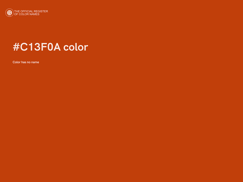 #C13F0A color image