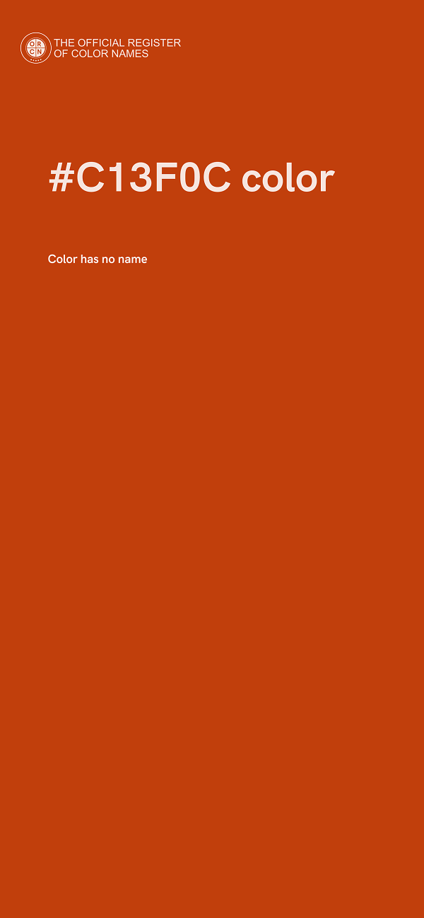 #C13F0C color image