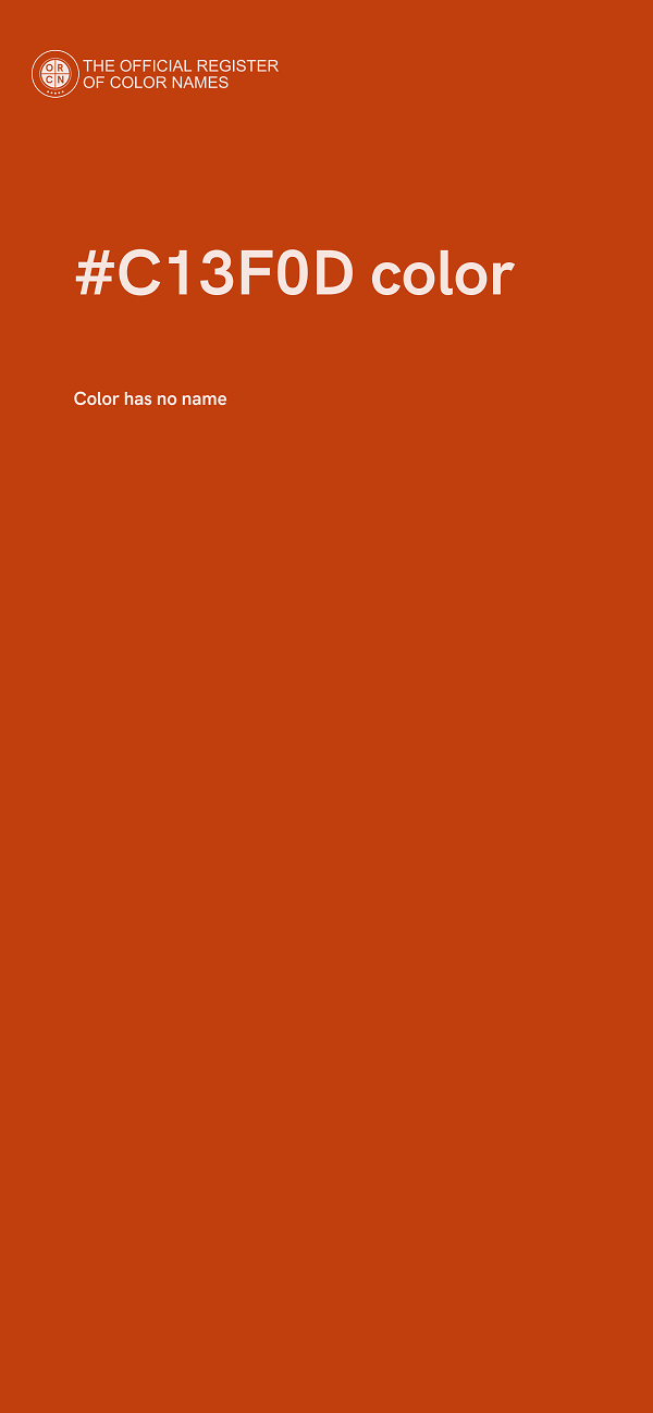 #C13F0D color image