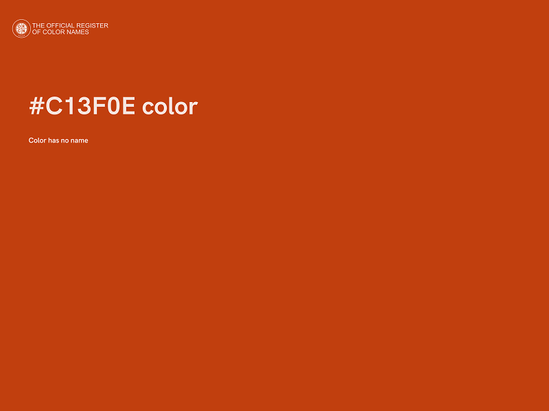 #C13F0E color image