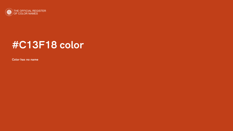 #C13F18 color image