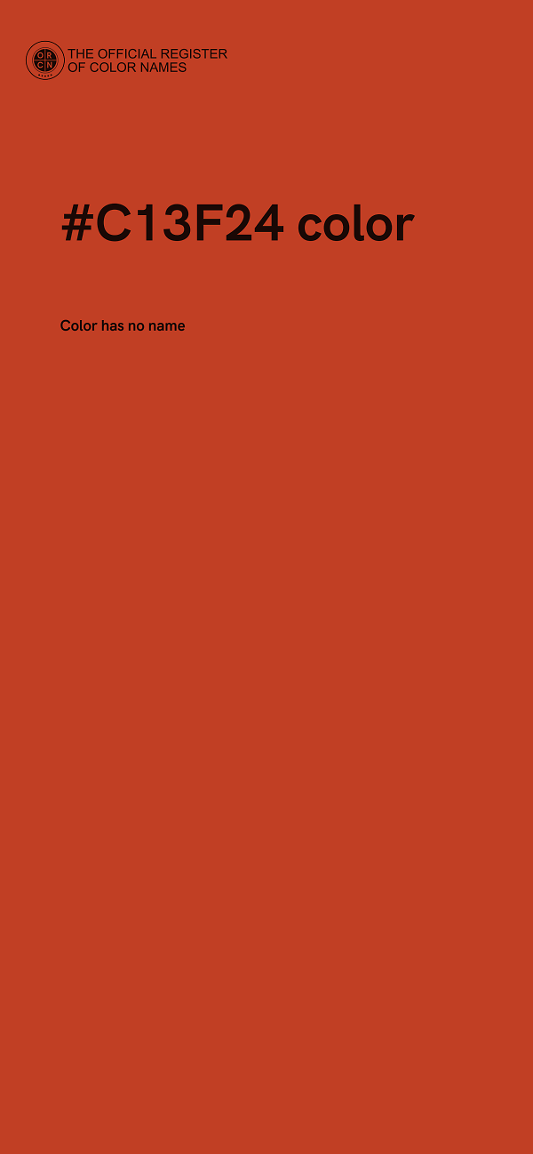 #C13F24 color image