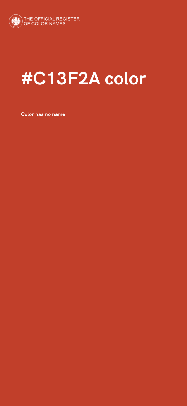 #C13F2A color image