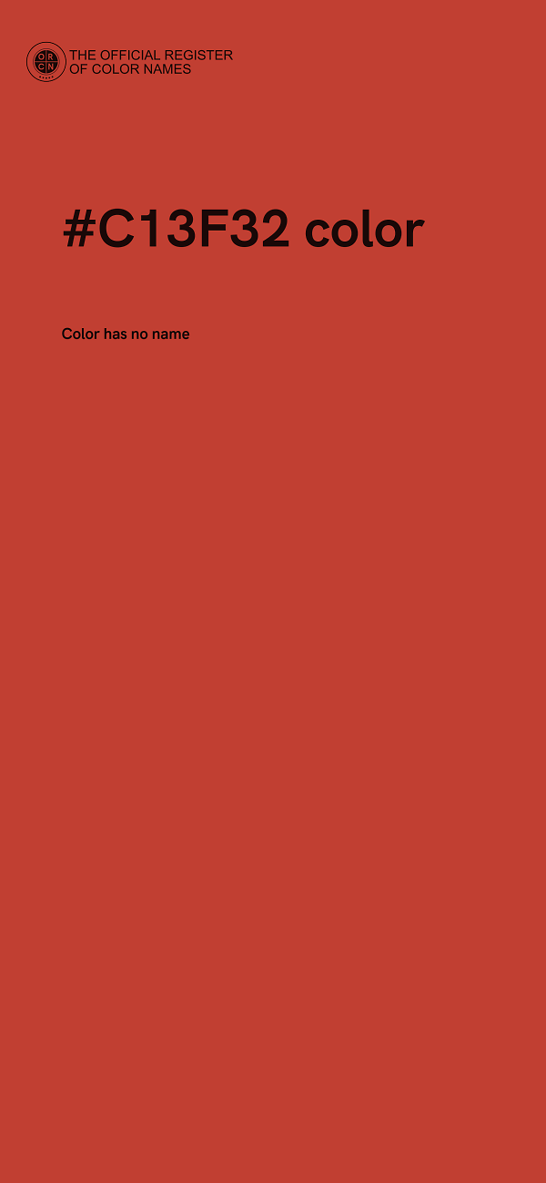 #C13F32 color image