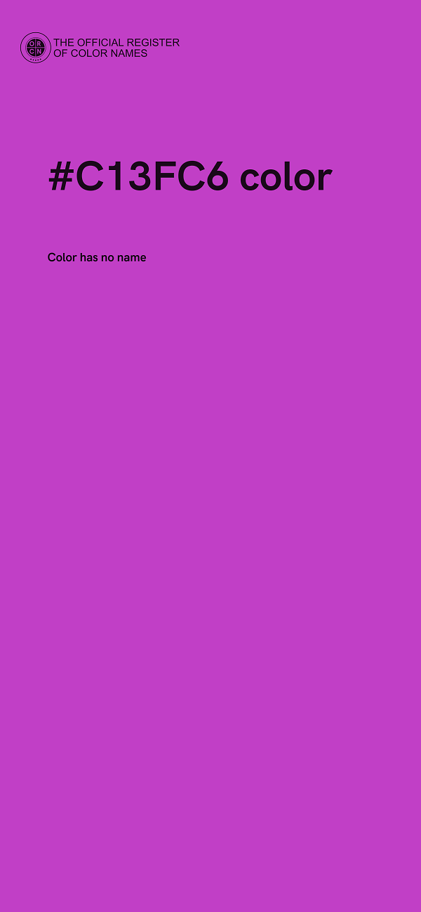 #C13FC6 color image