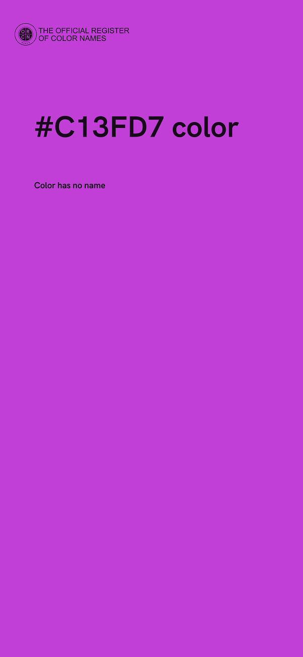 #C13FD7 color image