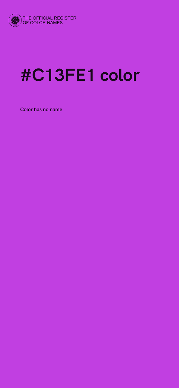 #C13FE1 color image