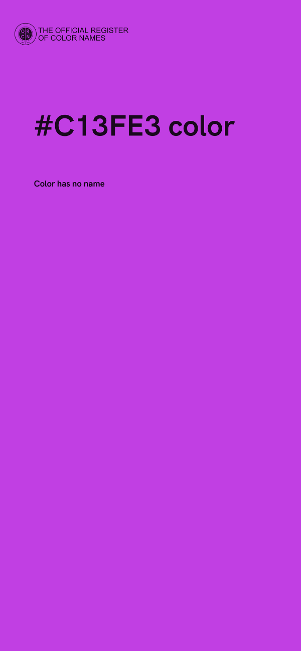 #C13FE3 color image