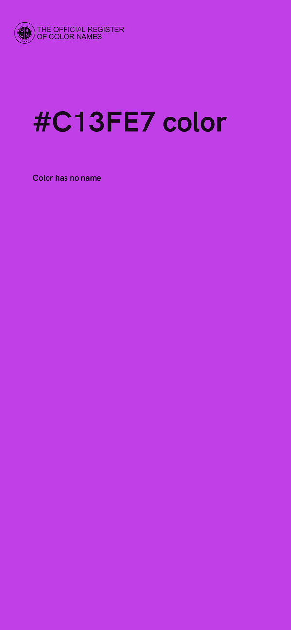 #C13FE7 color image