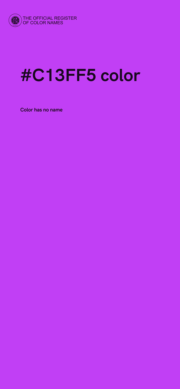#C13FF5 color image