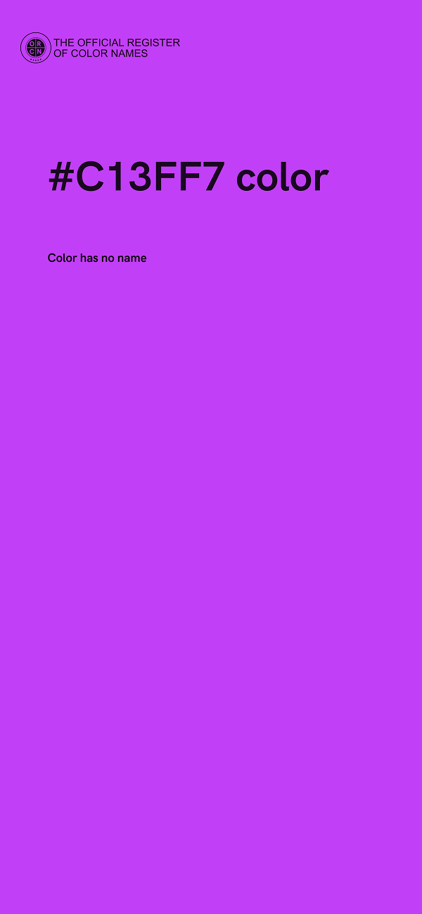#C13FF7 color image