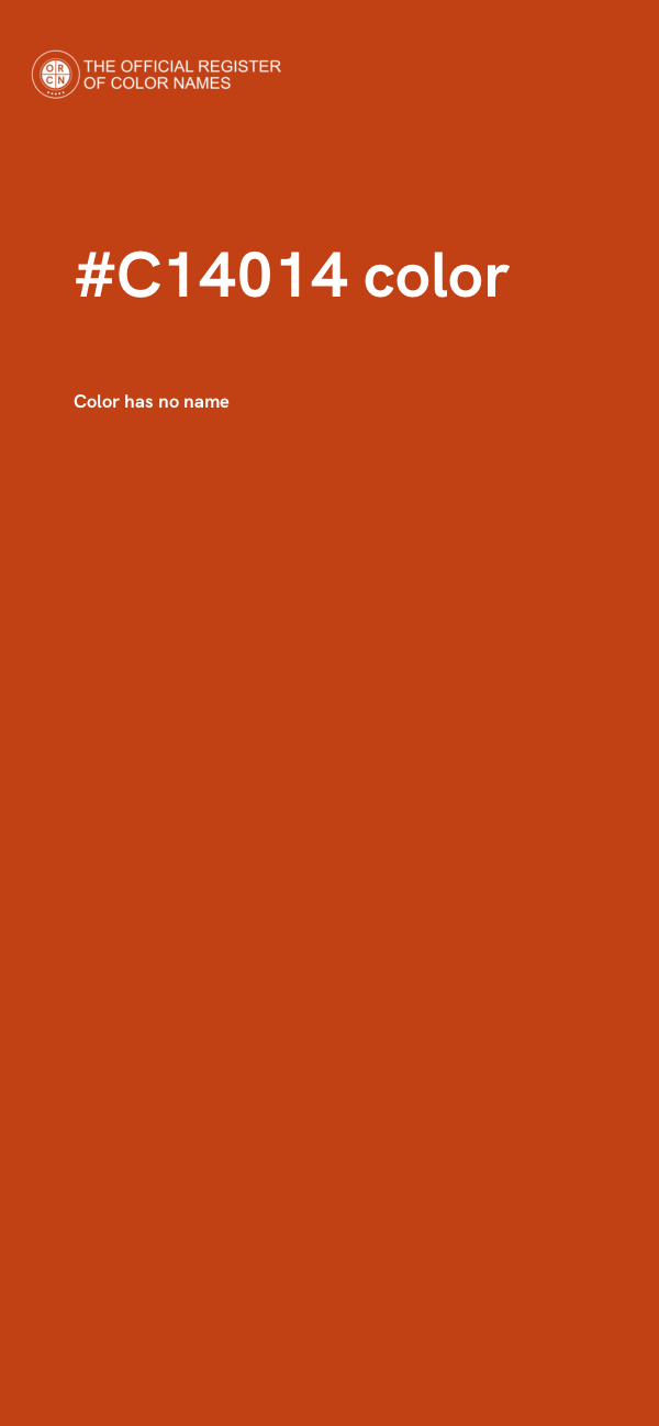 #C14014 color image