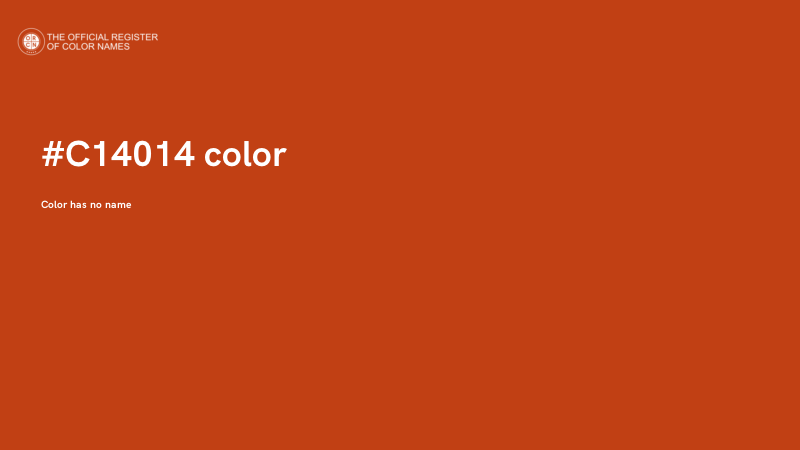 #C14014 color image