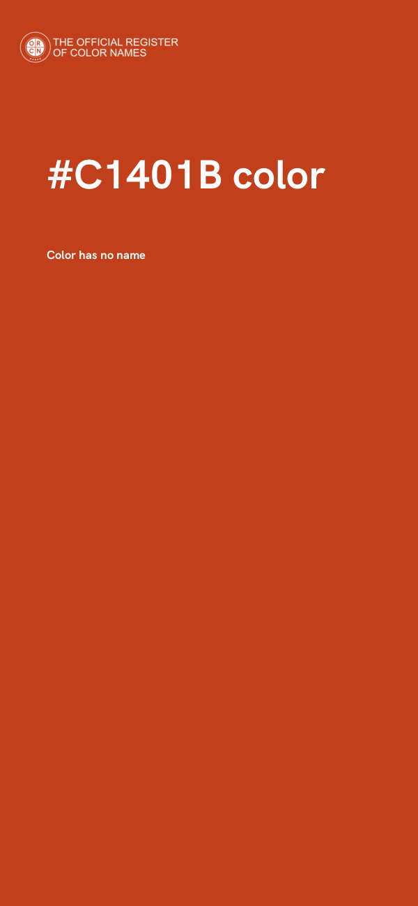 #C1401B color image