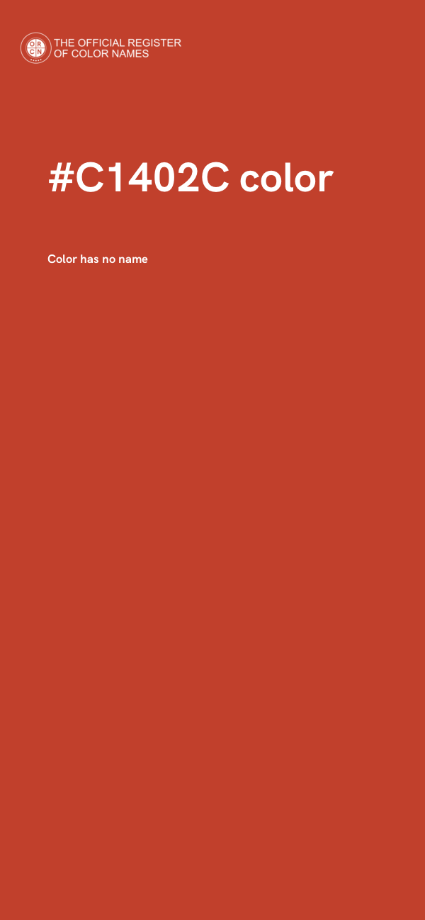 #C1402C color image