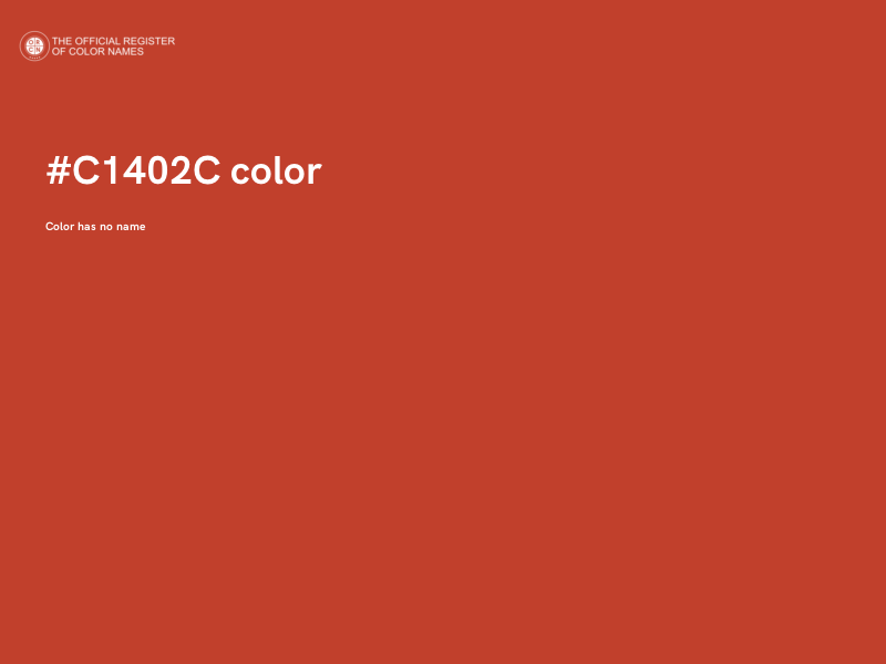 #C1402C color image