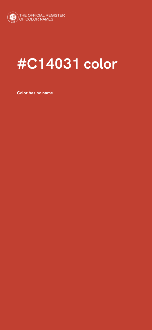 #C14031 color image
