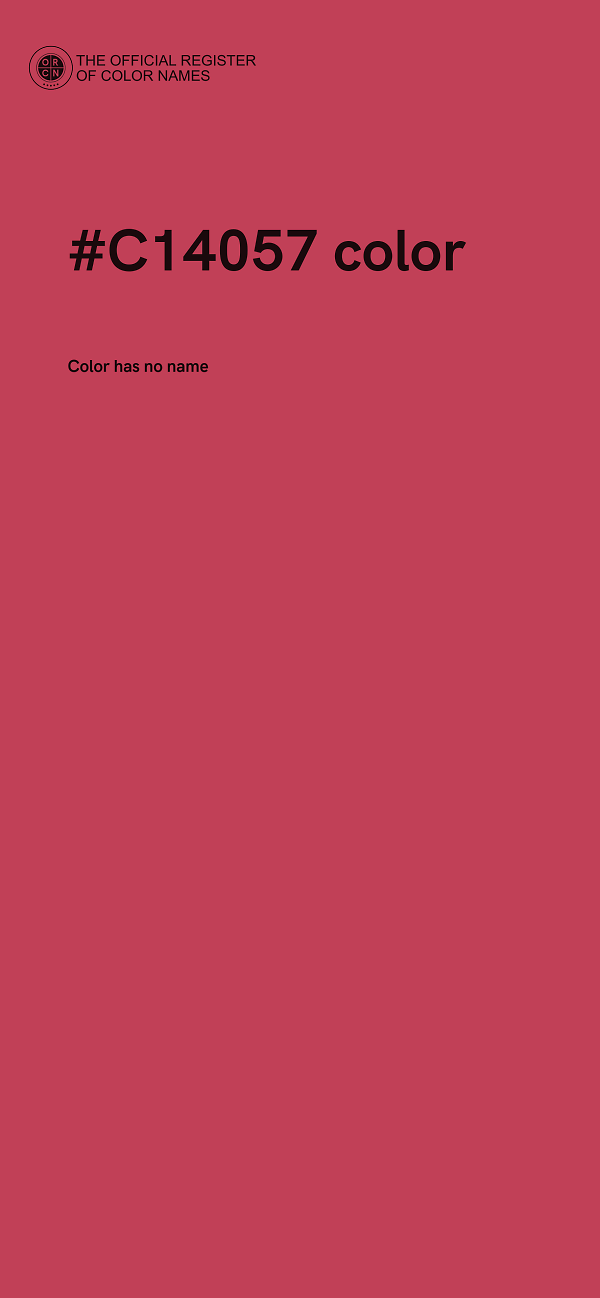 #C14057 color image